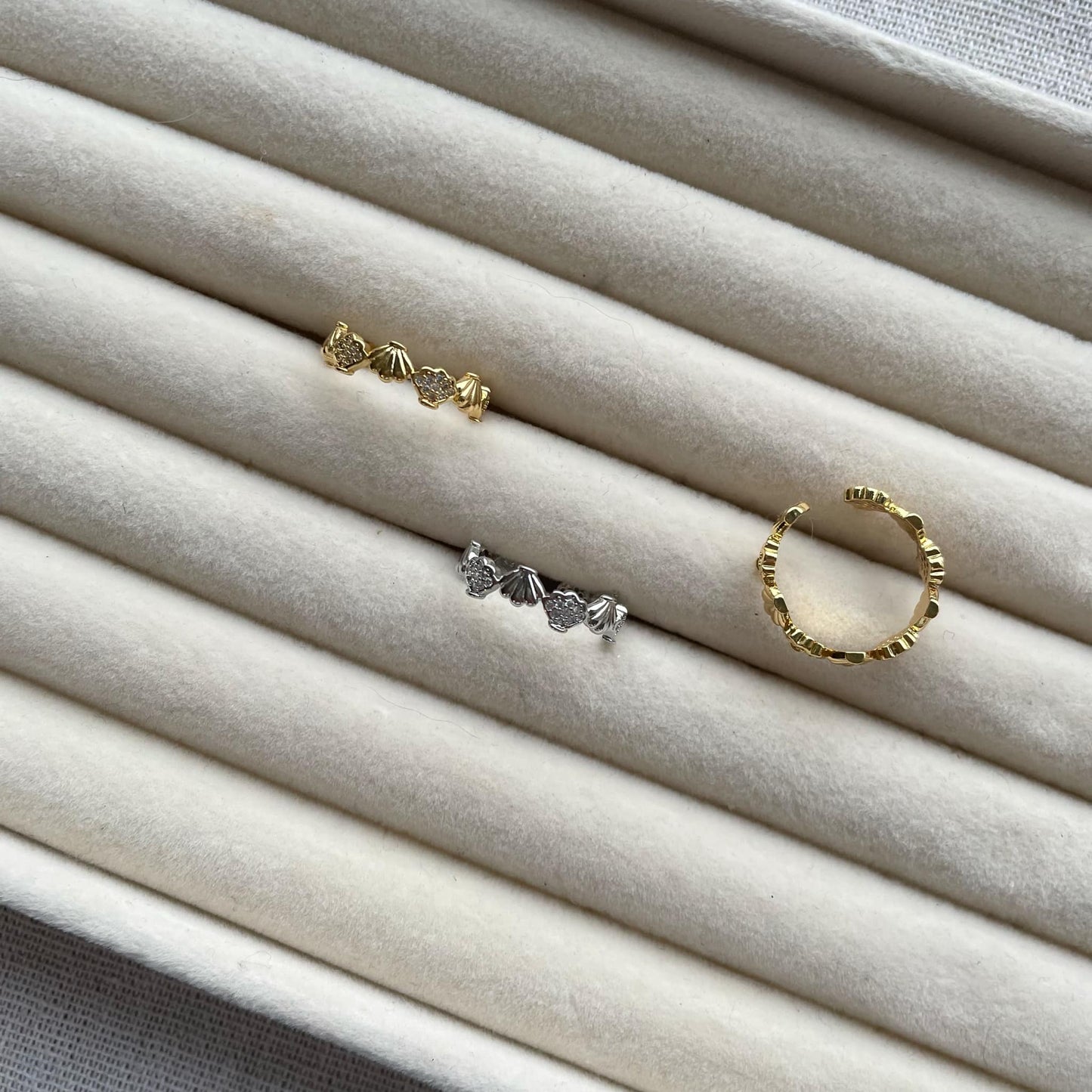 Musling ring m. sten